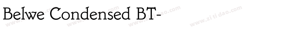 Belwe Condensed BT字体转换